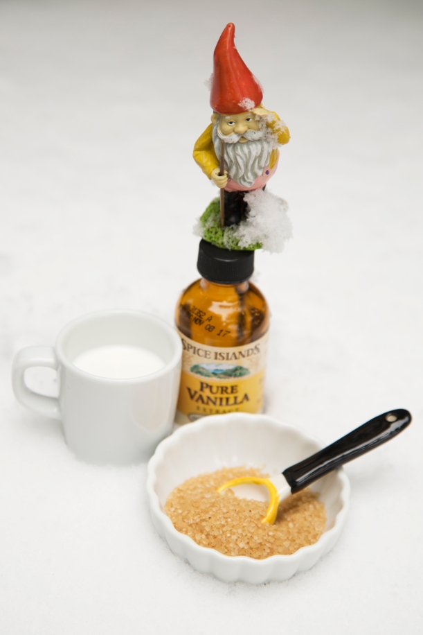 Snow Cream Ingredients: Snow, Cream, Sugar and Vanilla Extract
